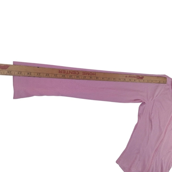 NWT Unbranded Sz. S Pink Zippered Long Sleeve Sweater Coat - Picture 7 of 8